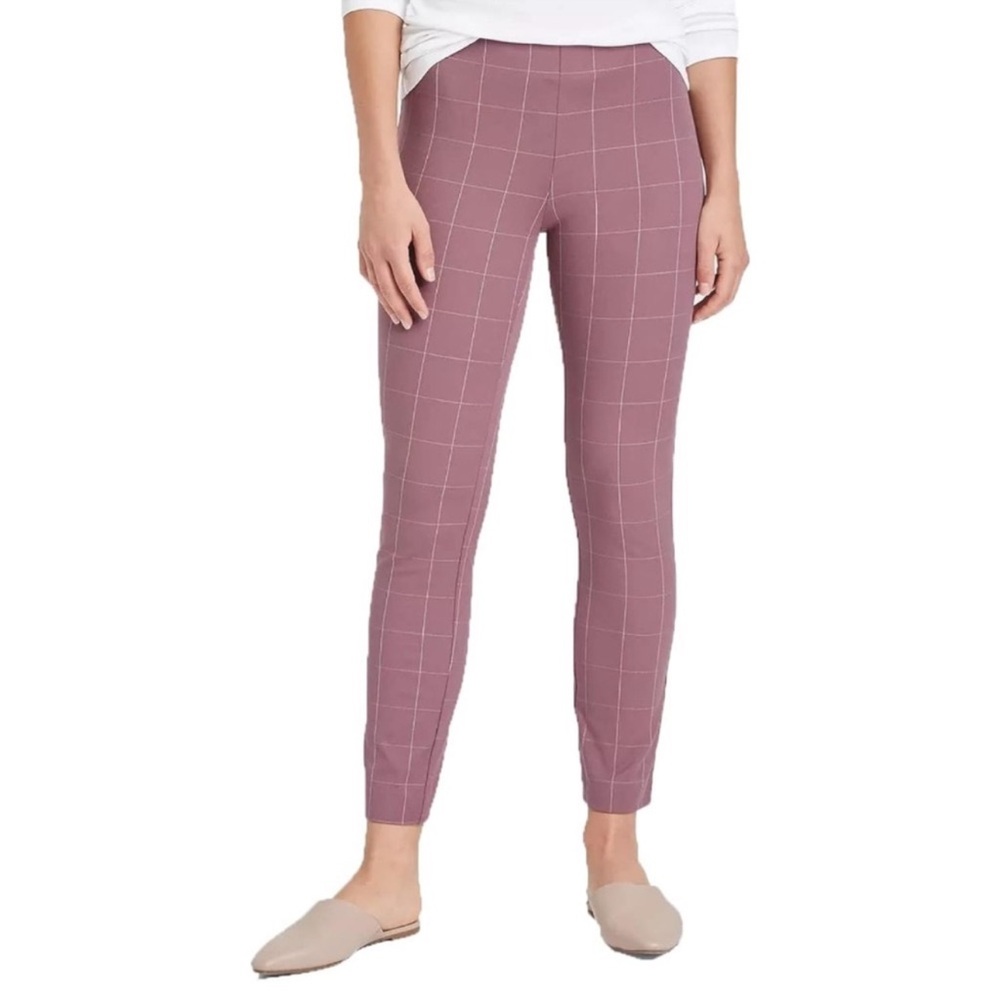 A new day plaid side zip skinny ankle size 16 NWT